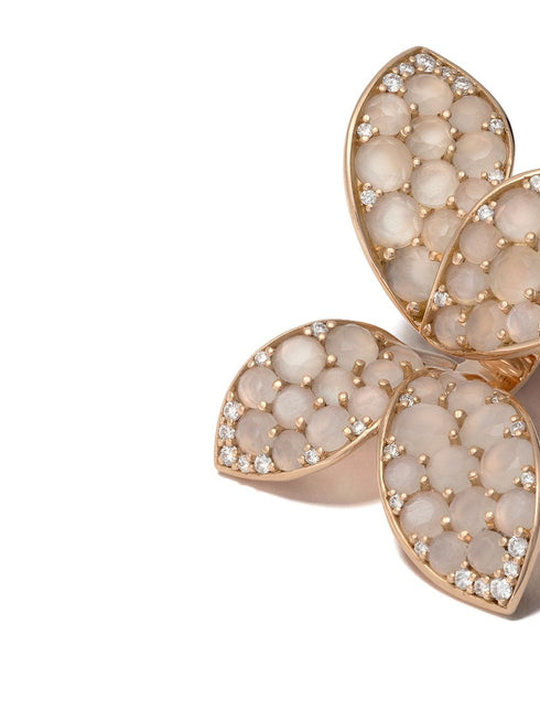 18kt rose gold Giardini Segreti diamond stud earrings